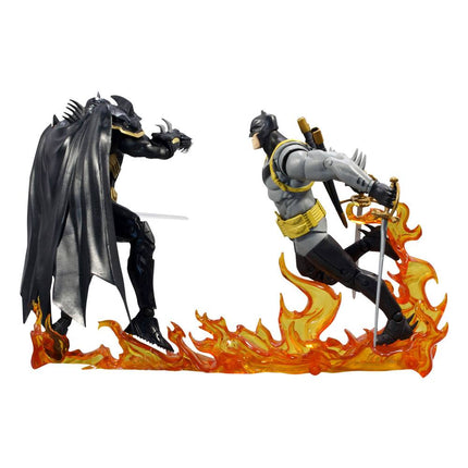 Batman vs Azrael Zbroja Batmana DC Multiverse Kolekcjonerska figurka Opakowanie zbiorcze 18 cm